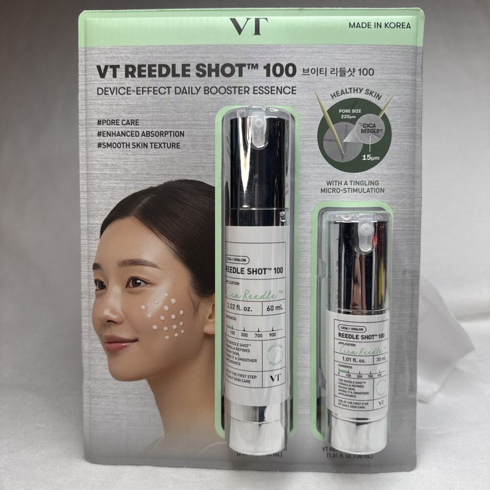 VT Reedle Shot 100 Kit 60ml 30ml COSMETICS CICA Open Box New